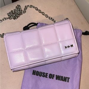 House of want purple wallet purse (brand new)